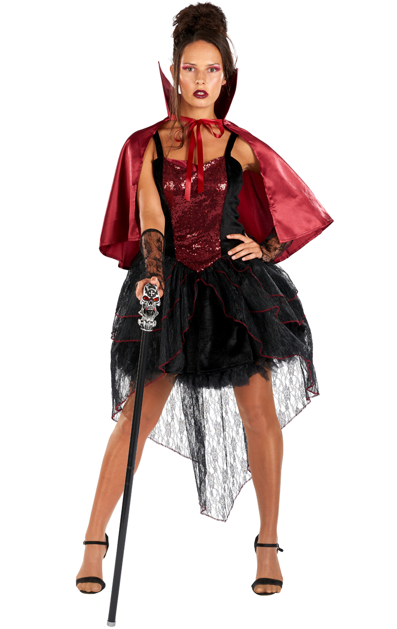 Sexy Vampir-Kostüm für Damen
