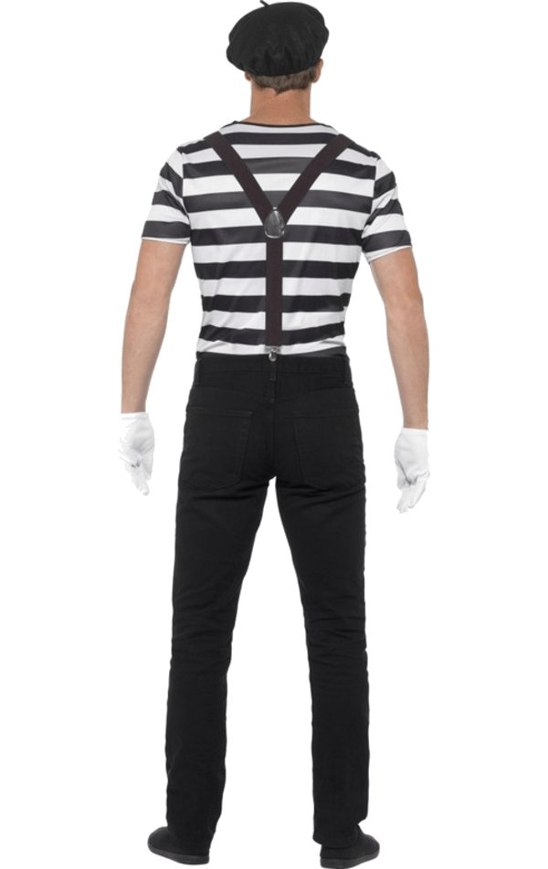Adult Gentleman Mime Artist Costume - Simply Fancy Dress