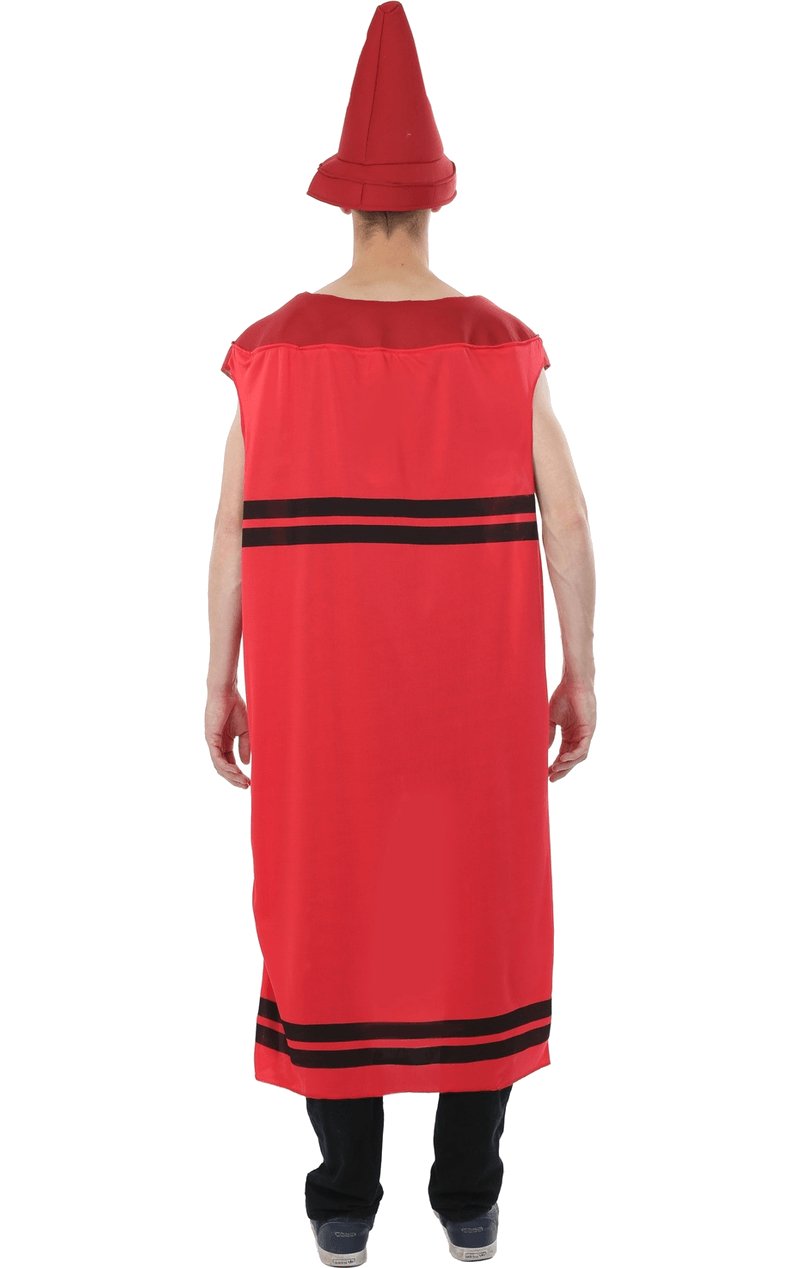 Adult Red Crayon Costume - Simply Fancy Dress