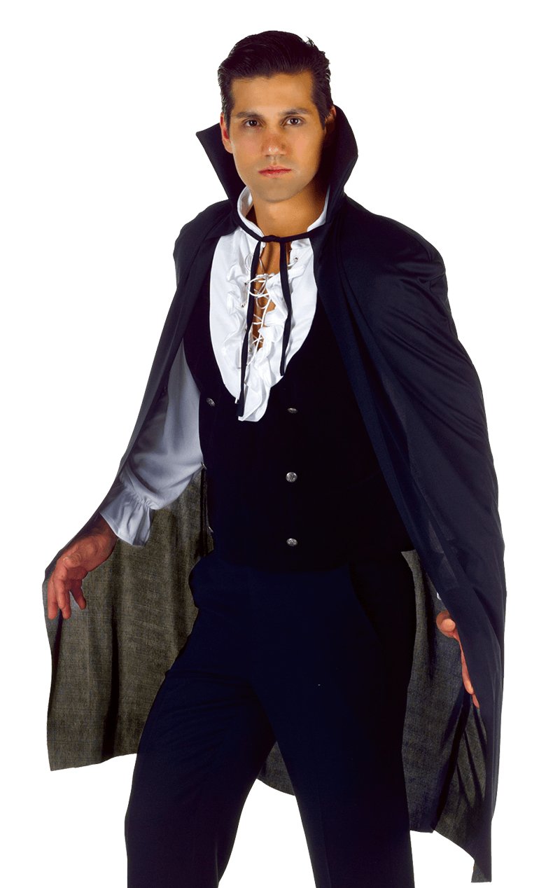 Black 38'' Vampire Cape - Simply Fancy Dress