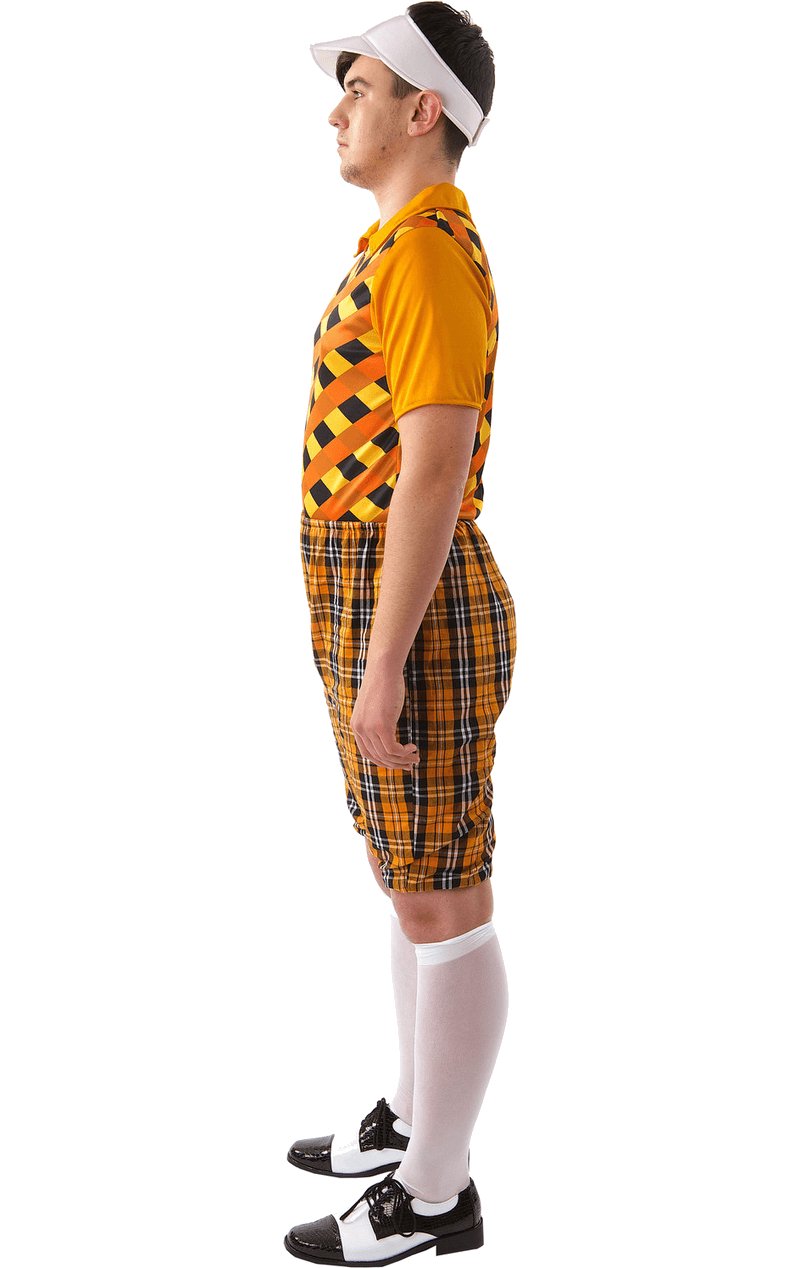 Male Golfer Costume (Orange & Black) - Simply Fancy Dress