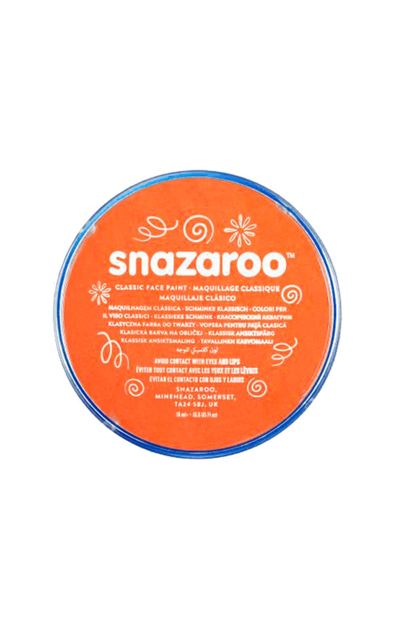 Snazaroo Bright Orange Face Paint - Simply Fancy Dress