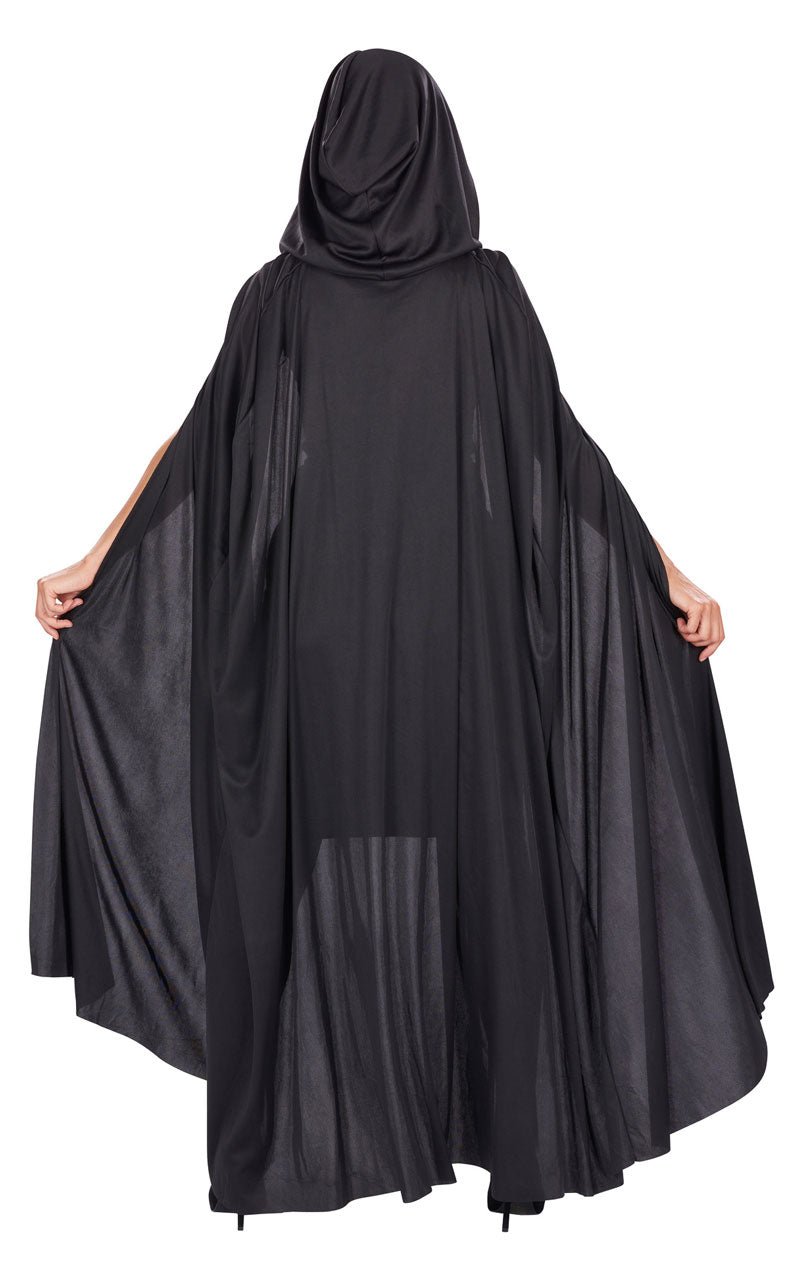 Unisex Black Hooded Cape - Simply Fancy Dress
