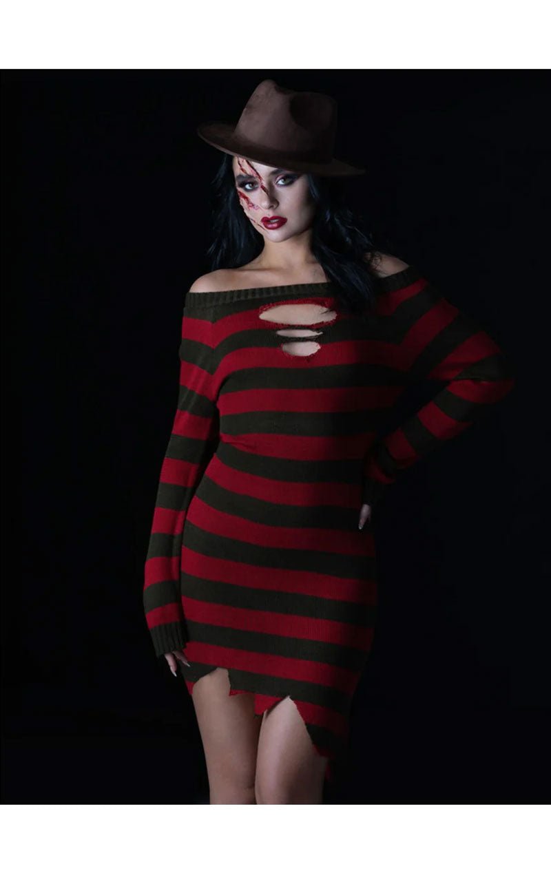 Womens Freddy Krueger Halloween Costume - Simply Fancy Dress