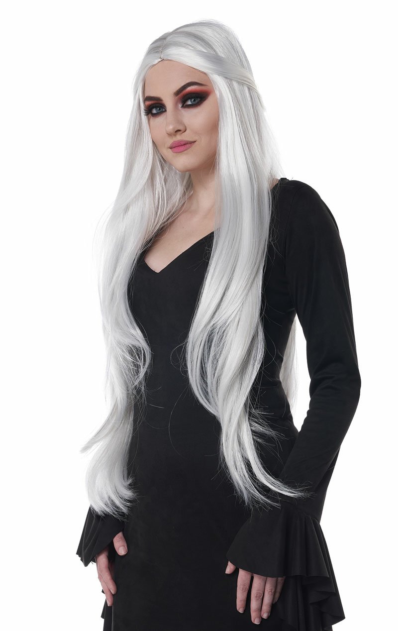 Womens White Extra Long Cosplay Wig - Simply Fancy Dress