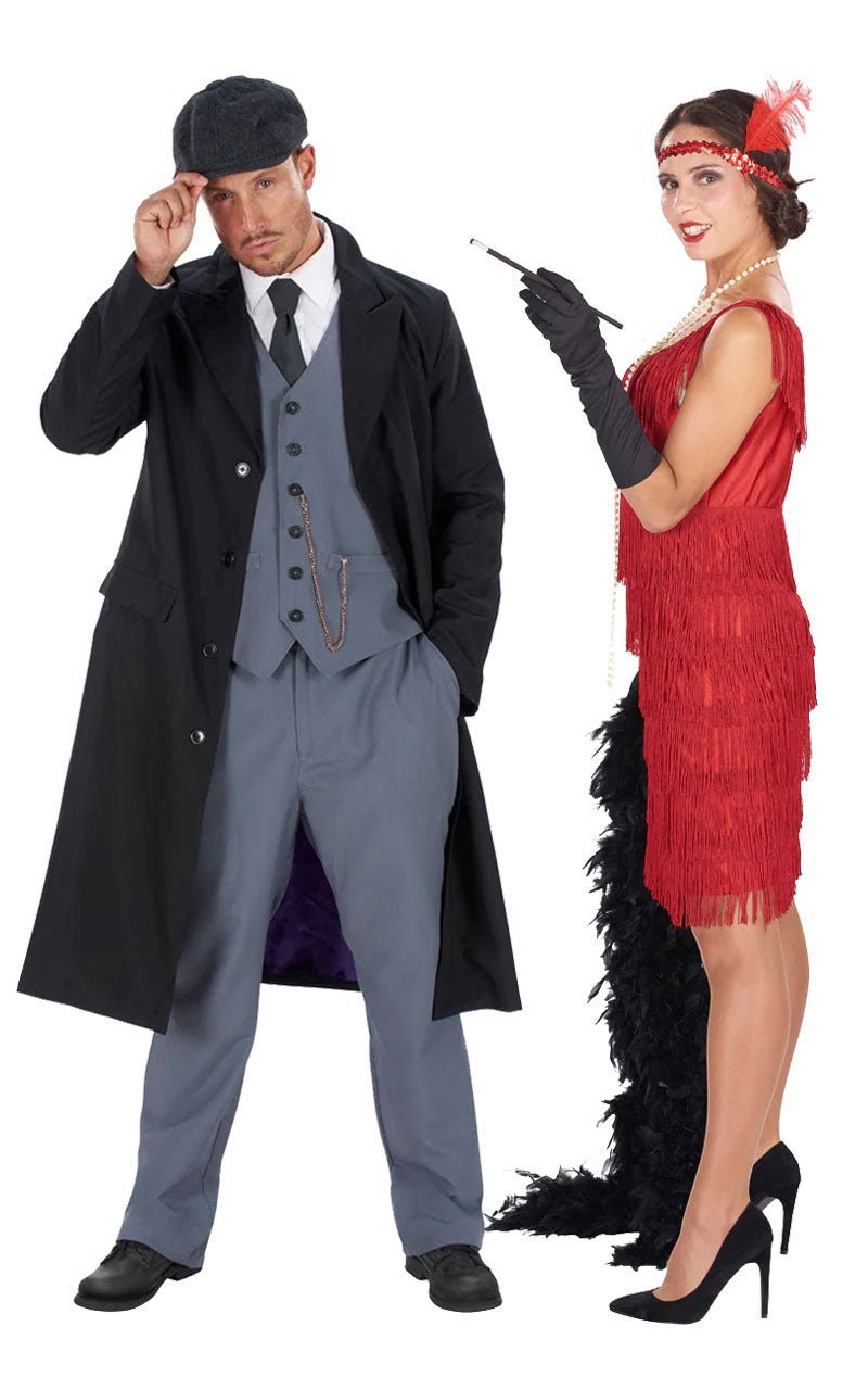 20s Gangster & Red Flapper Couples Costume - Simply Fancy Dress