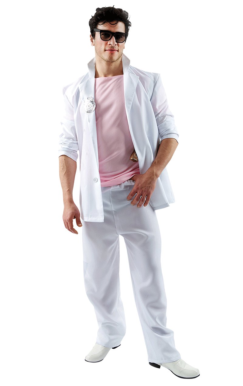 Adult Florida Detective (Pink and White) Costume - Simply Fancy Dress