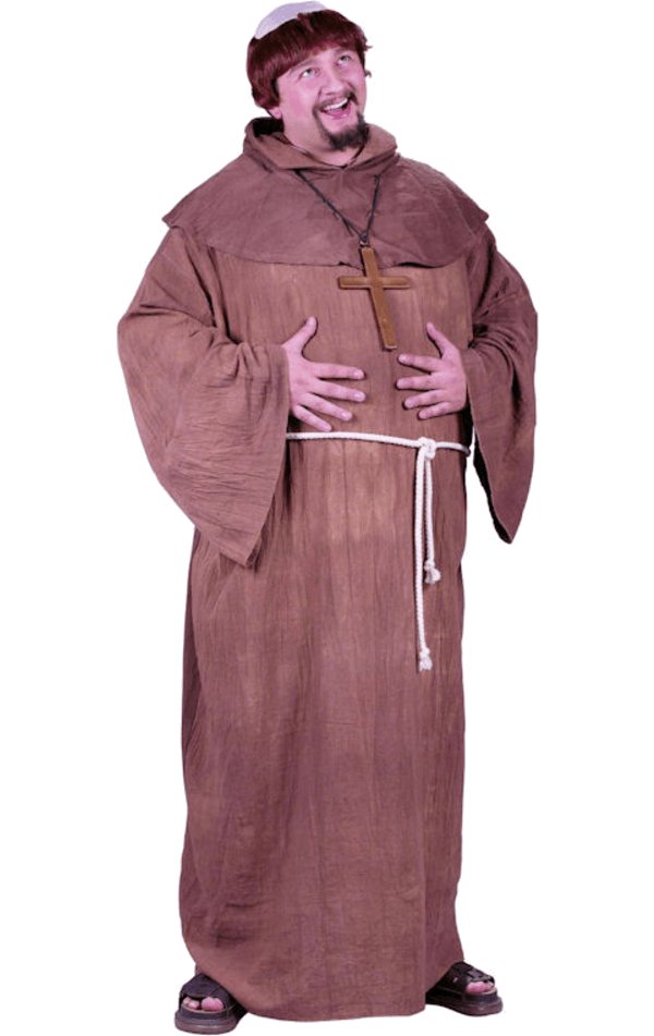 Adult Medieval Monk Costume (Plus Size) - Simply Fancy Dress