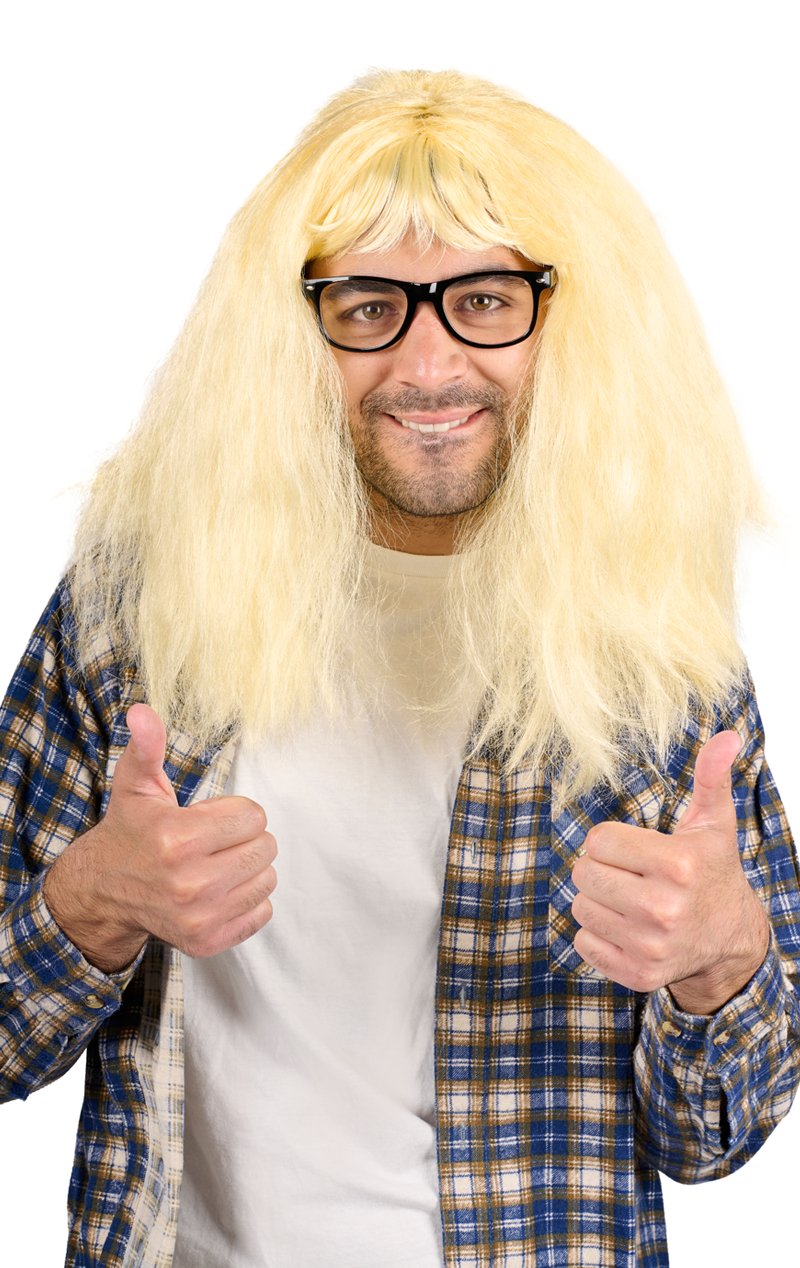 Adult Nerd Blonde Wig & Glasses - Simply Fancy Dress