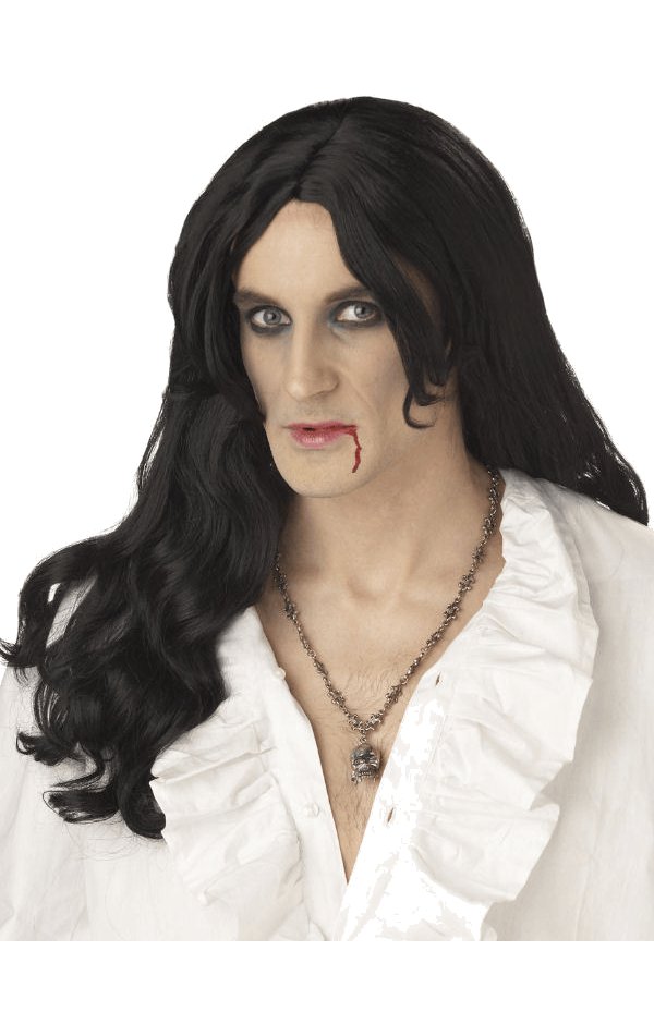 Adult Old World Vampire Wig BLACK - Simply Fancy Dress