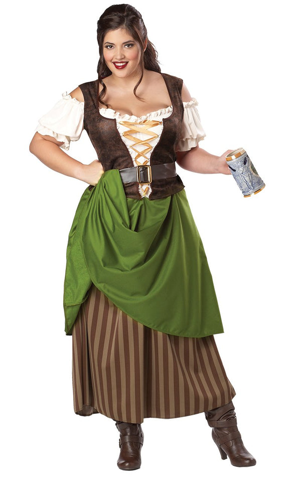 Adult Tavern Maiden Costume (Plus Size) - Simply Fancy Dress