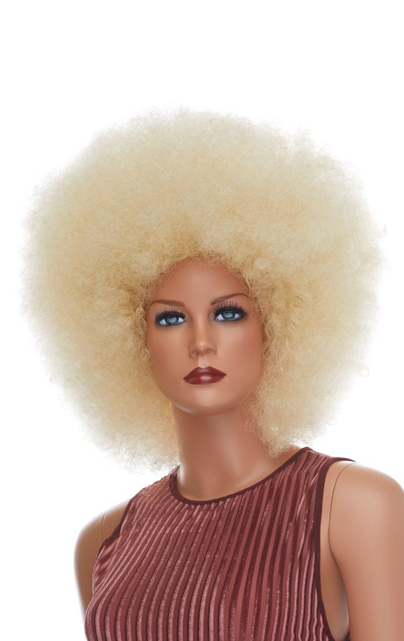 Blonde Jumbo Afro Wig - Simply Fancy Dress