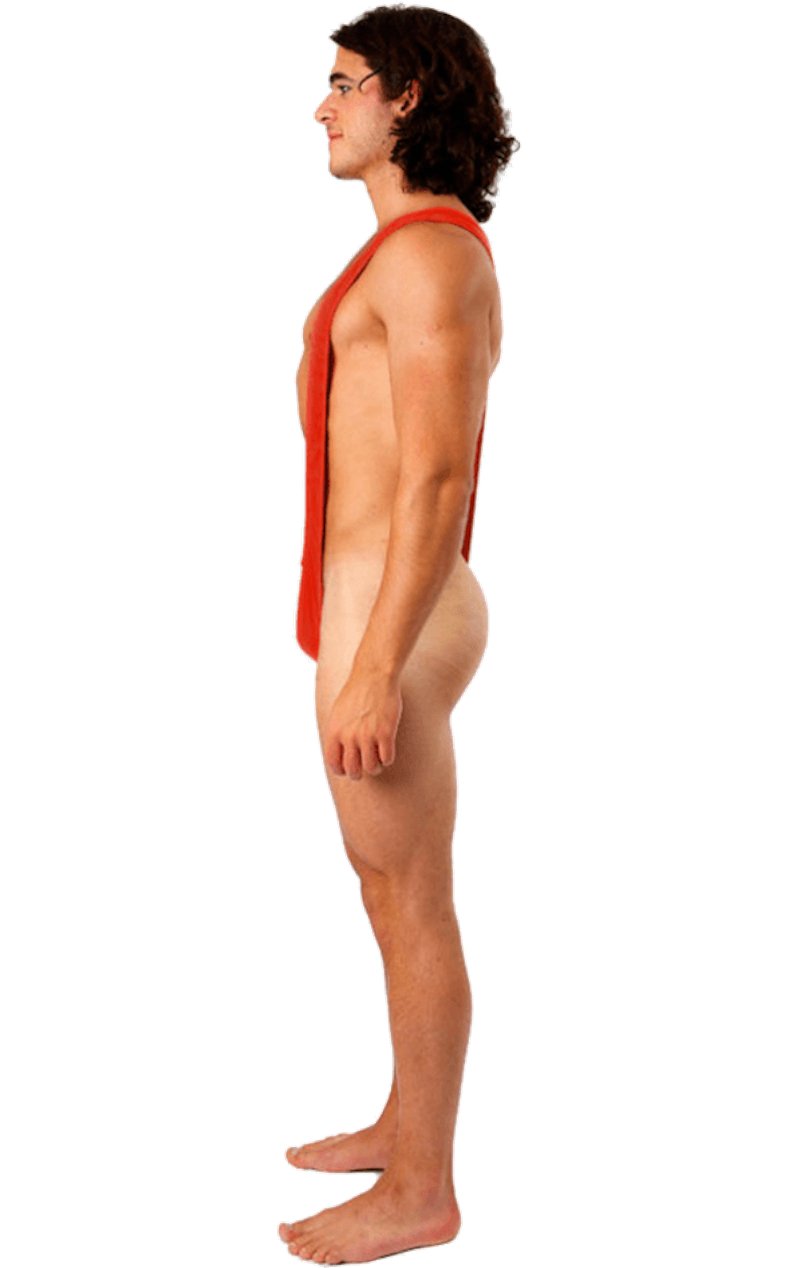 Borat Mankini Thong Swimsuit (Bright Red) - Simply Fancy Dress