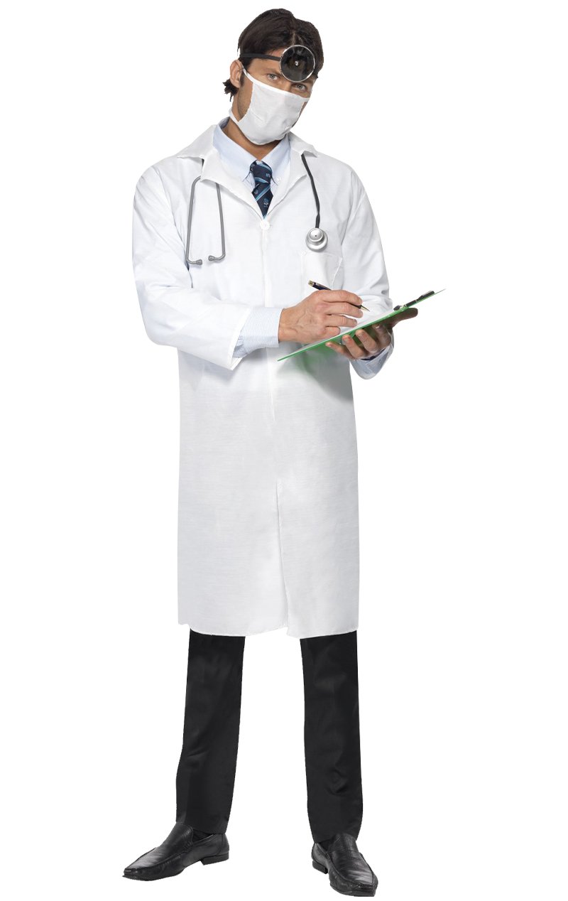 Budget Doctor Lab Coat and Mask - Simply Fancy Dress
