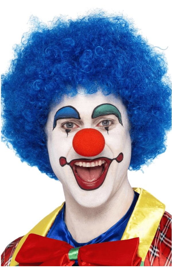 Economy Clown Wig in BLUE - Simply Fancy Dress