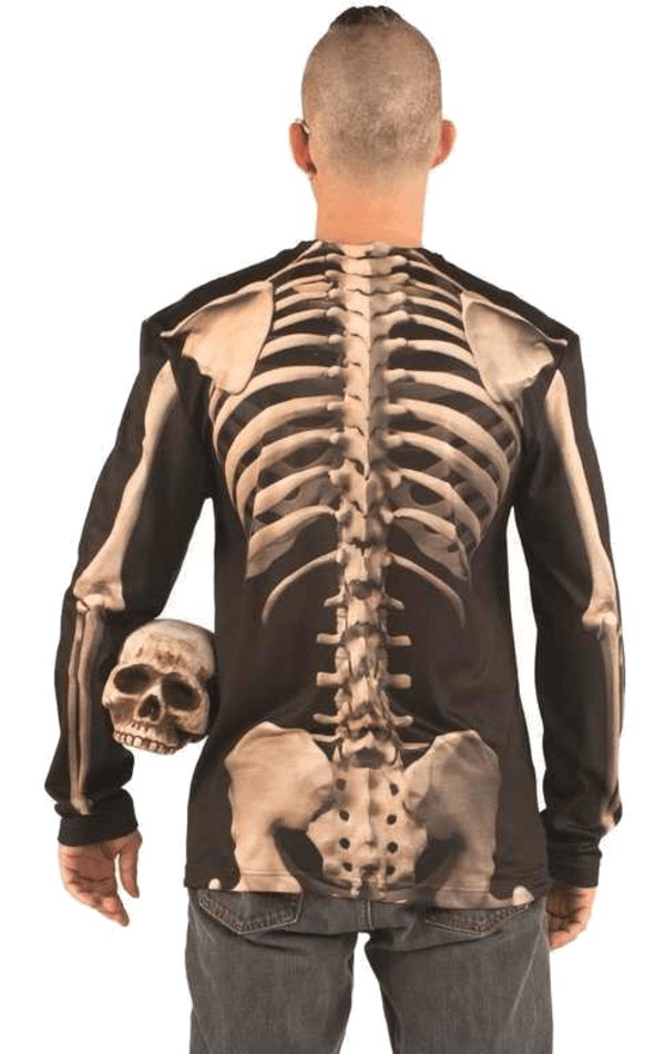 Faux Real Skeleton Printed T-shirt - Simply Fancy Dress