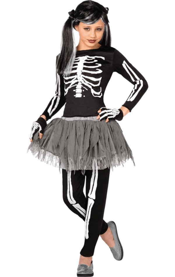 Girls Skeleton Costume - Simply Fancy Dress