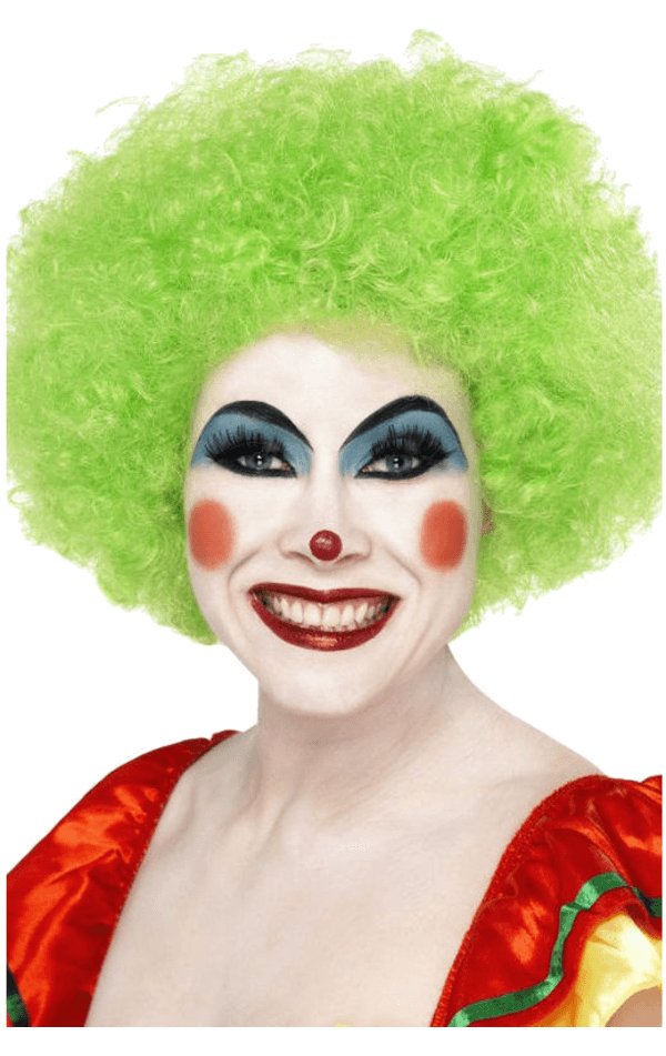 Green Clown Afro Wig - Simply Fancy Dress