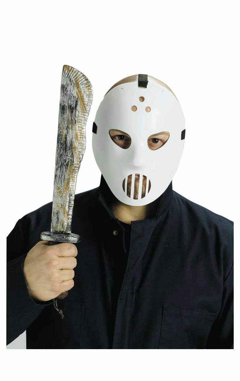 Hockey Mask & Machete Set - Simply Fancy Dress