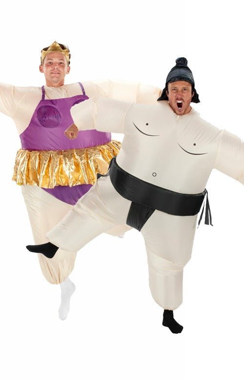 Inflatable Ballerina & Sumo Couples Costume - Simply Fancy Dress