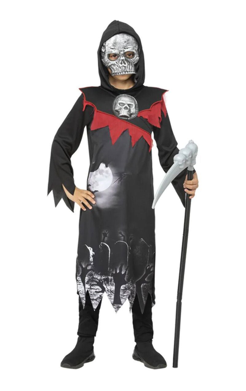 Kids Deluxe Grim Reaper Costume - Simply Fancy Dress
