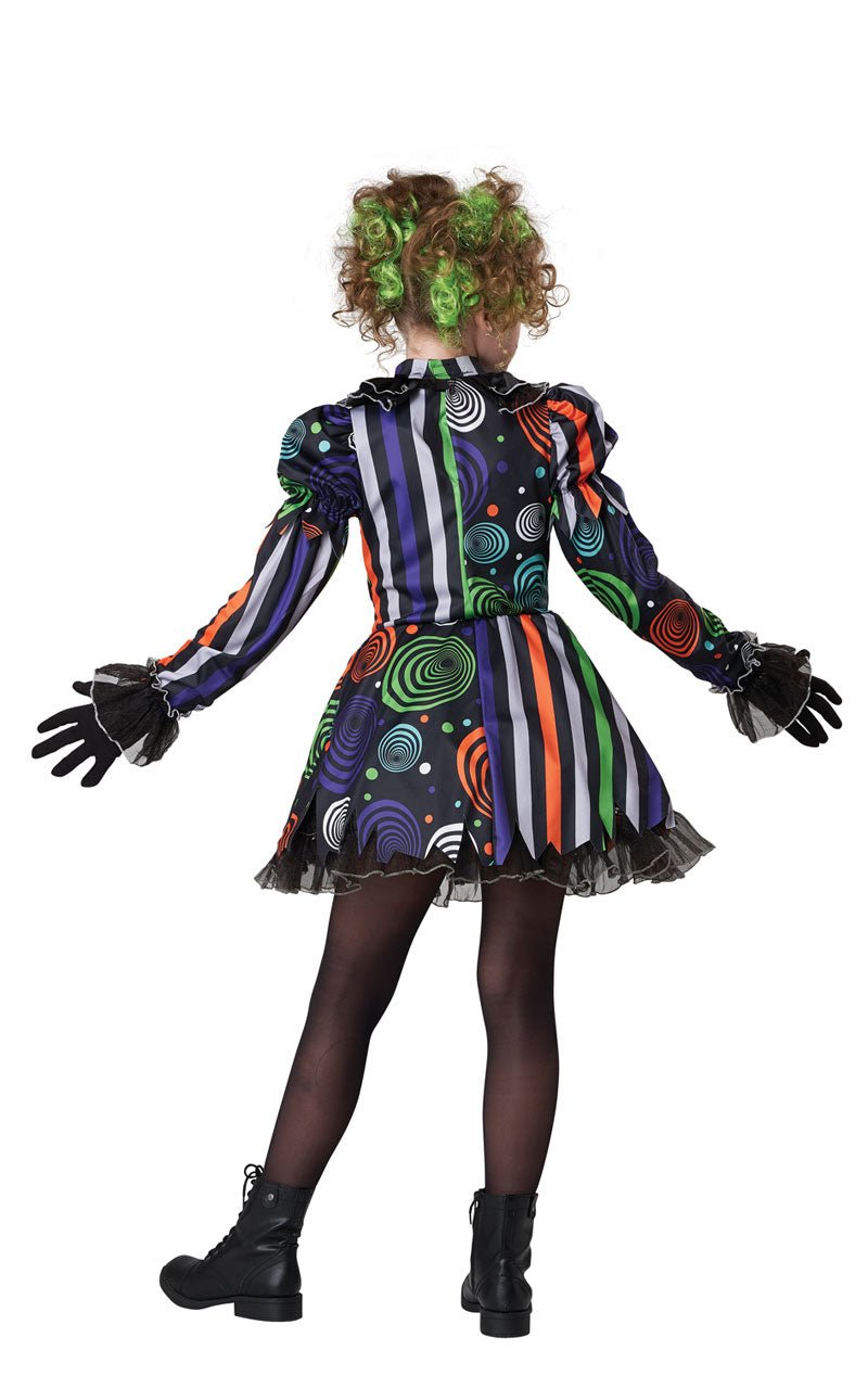 Kids Neon Nightmare Clown Costume - Simply Fancy Dress