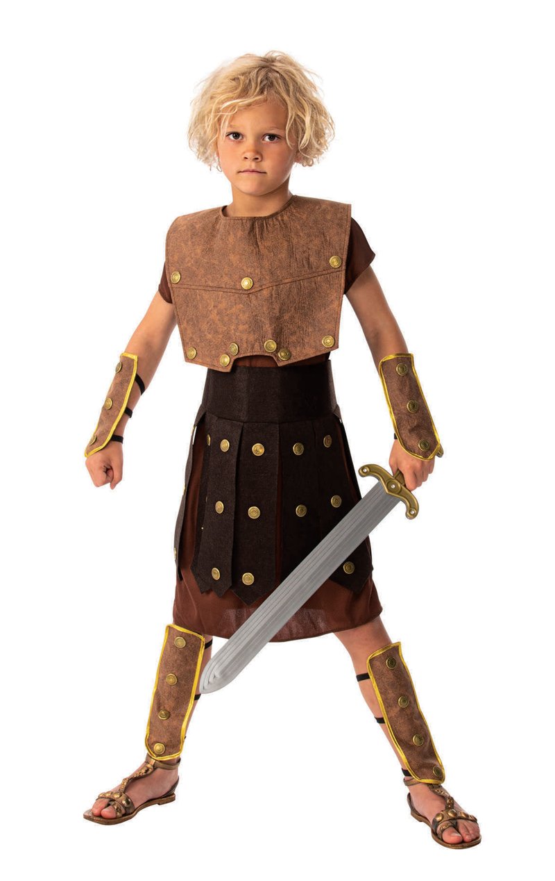 Kids Warrior Boy Costume - Simply Fancy Dress
