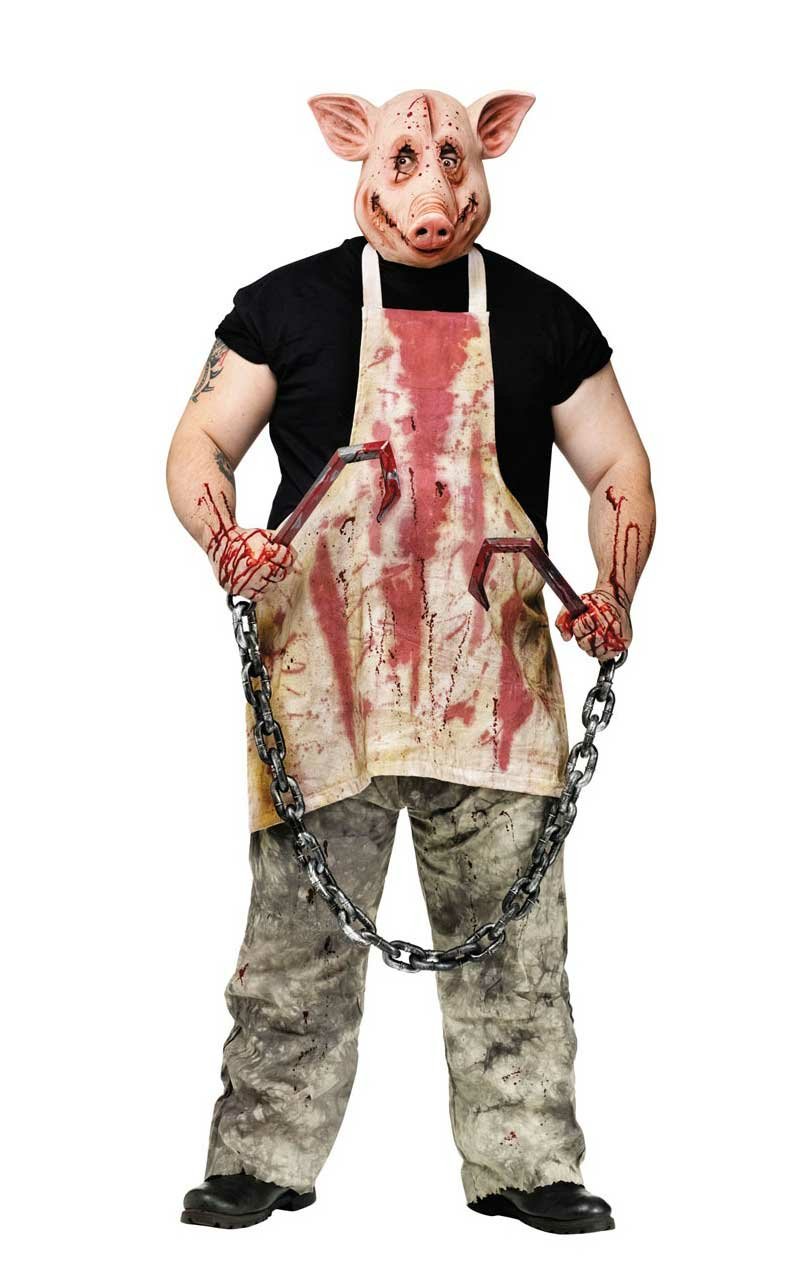 Mens Butcher Pig Halloween Costume - Simply Fancy Dress