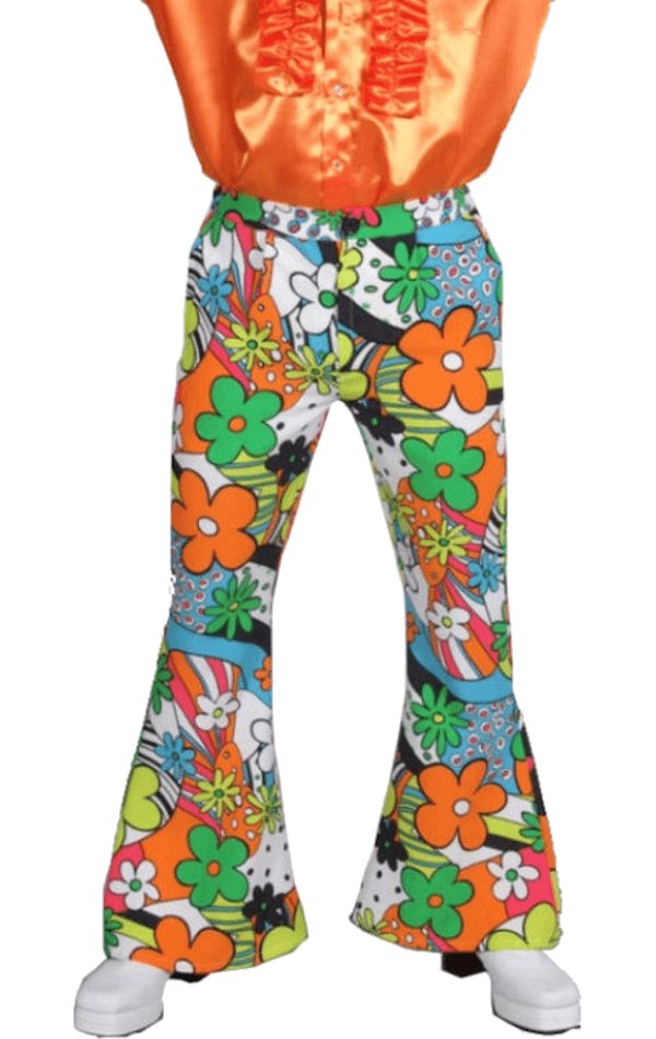 Men's Flares - Floral Print - Simply Fancy Dress