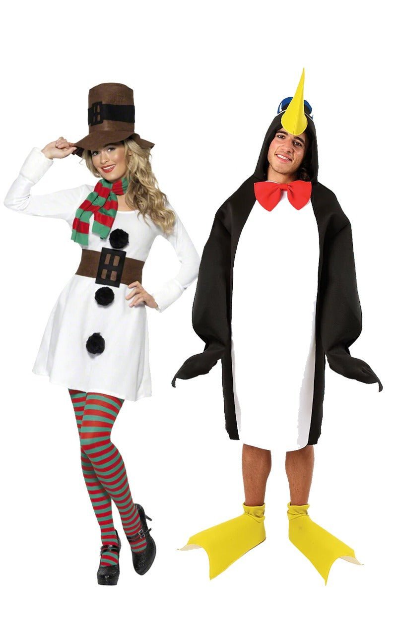 Miss Snowman & Penguin Couples Costume - Simply Fancy Dress