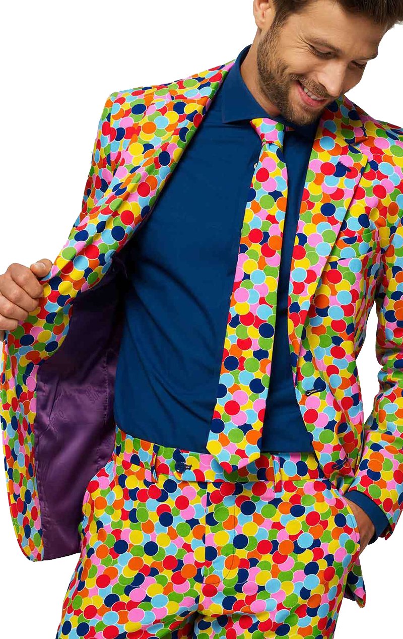 OppoSuits Mens Confetteroni Suit - Simply Fancy Dress