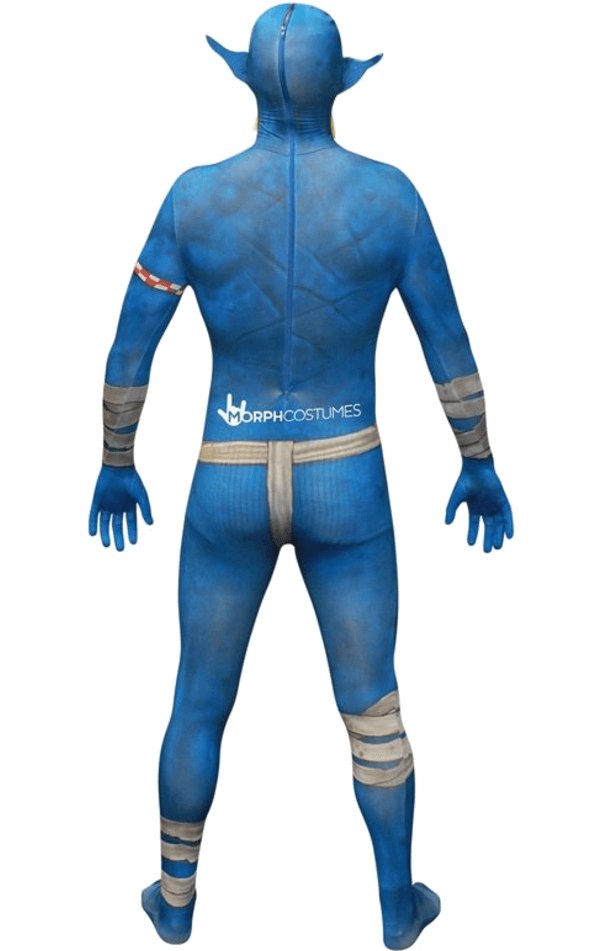 Orc Jaw Dropper Blue Morphsuit - Simply Fancy Dress