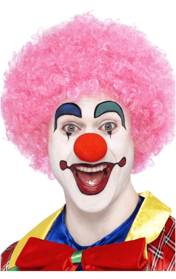 Pink Clown Afro Wig - Simply Fancy Dress