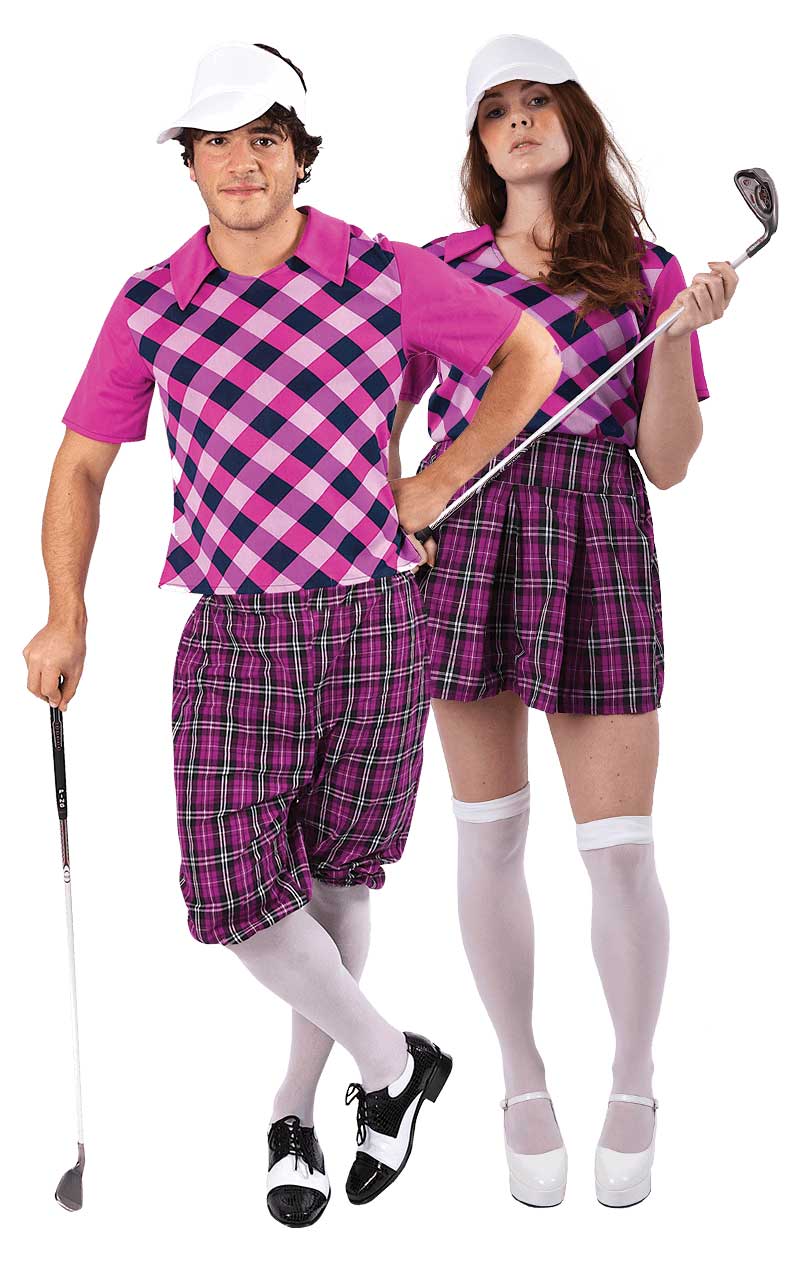 Pink Pub Golf Couples Costume - Simply Fancy Dress