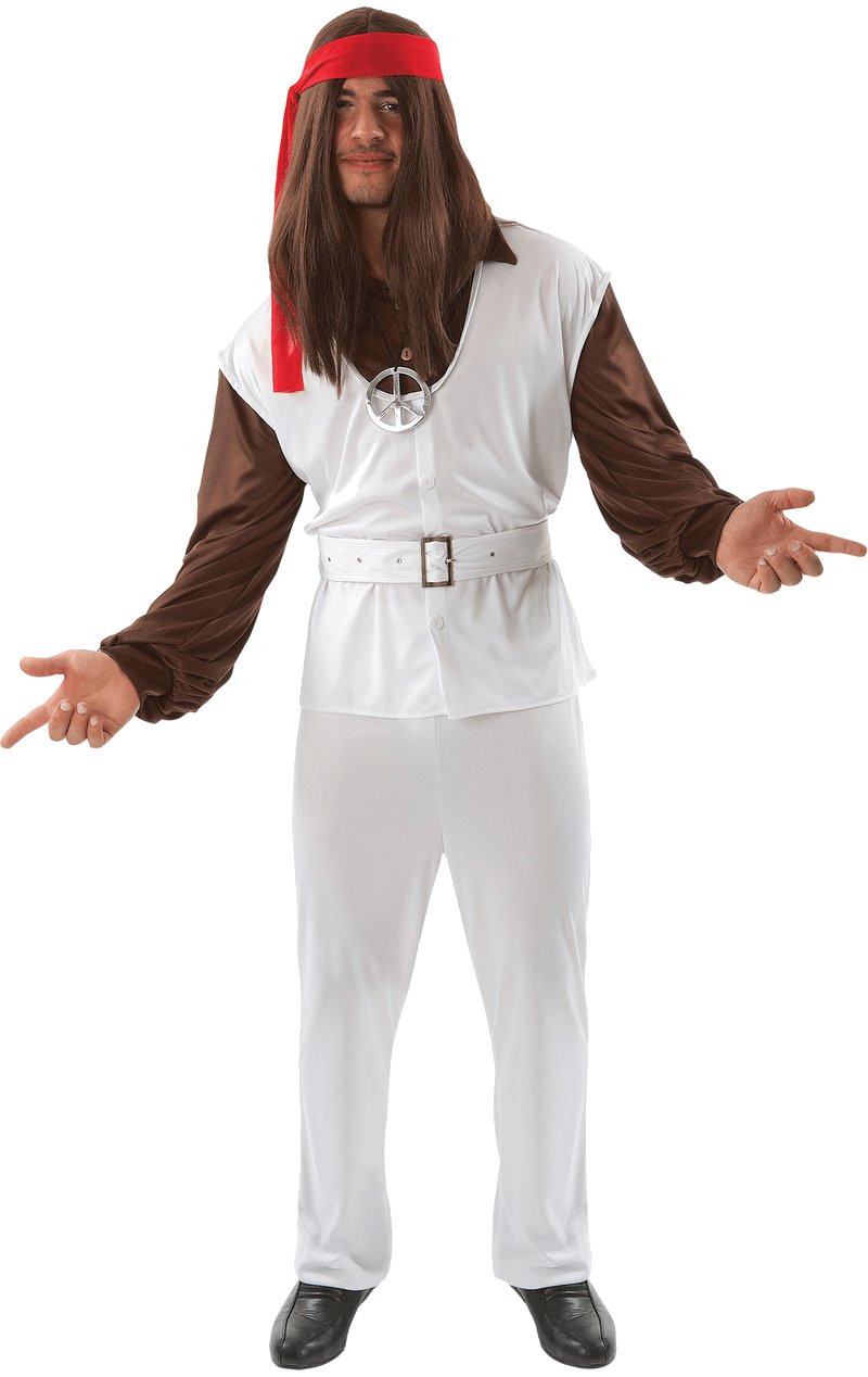 Polyester Paul Fancy Dress Hippie Costume - Simply Fancy Dress