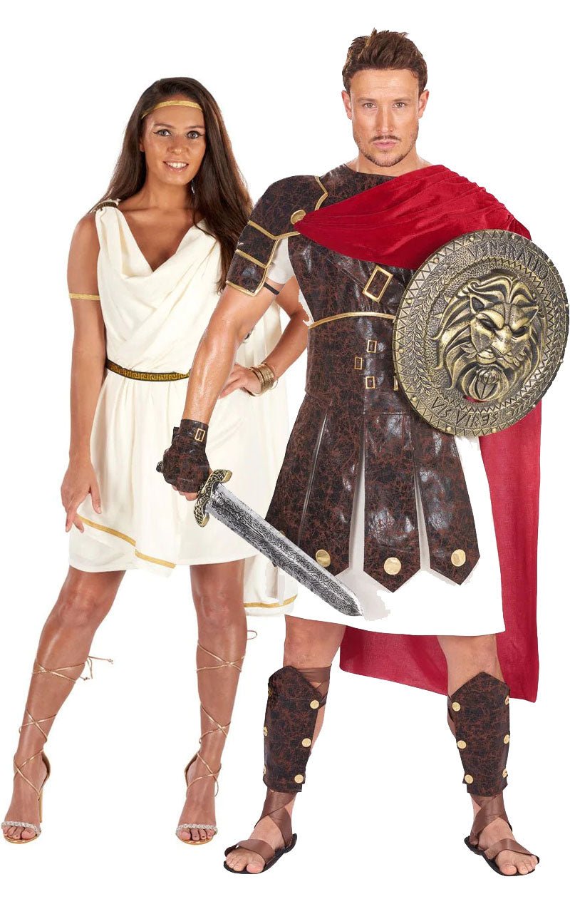 Roman Toga & Gladiator Couples Costume - Simply Fancy Dress