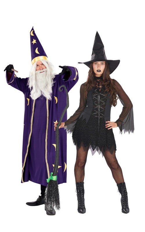 Sorceress of Darkness & Wizard Couples Costume - Simply Fancy Dress