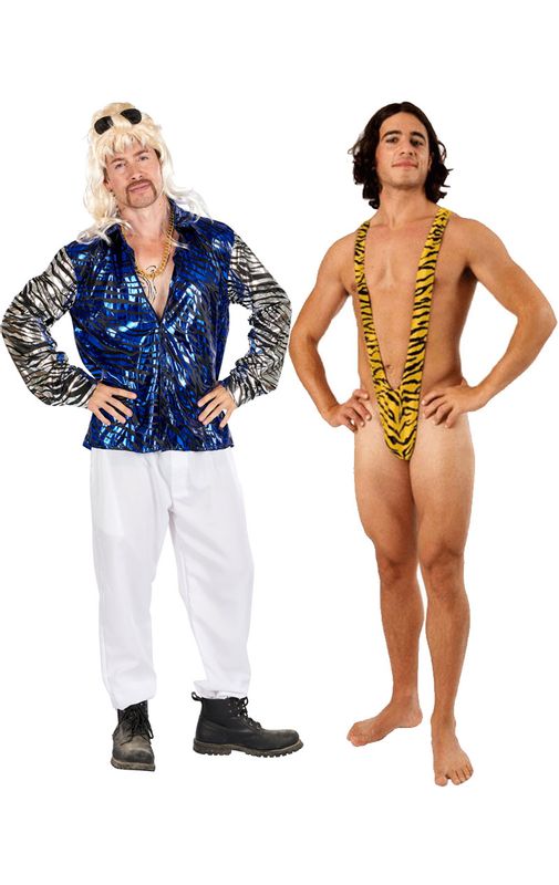 The Tiger King & Tiger Mankini Couples Costume - Simply Fancy Dress