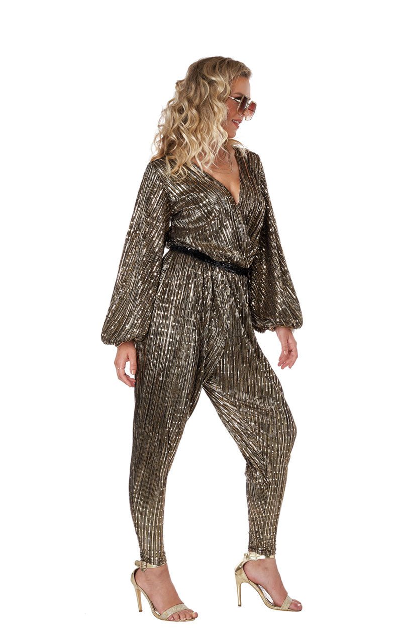 Womens Gold Disco Queen Costume - Simply Fancy Dress