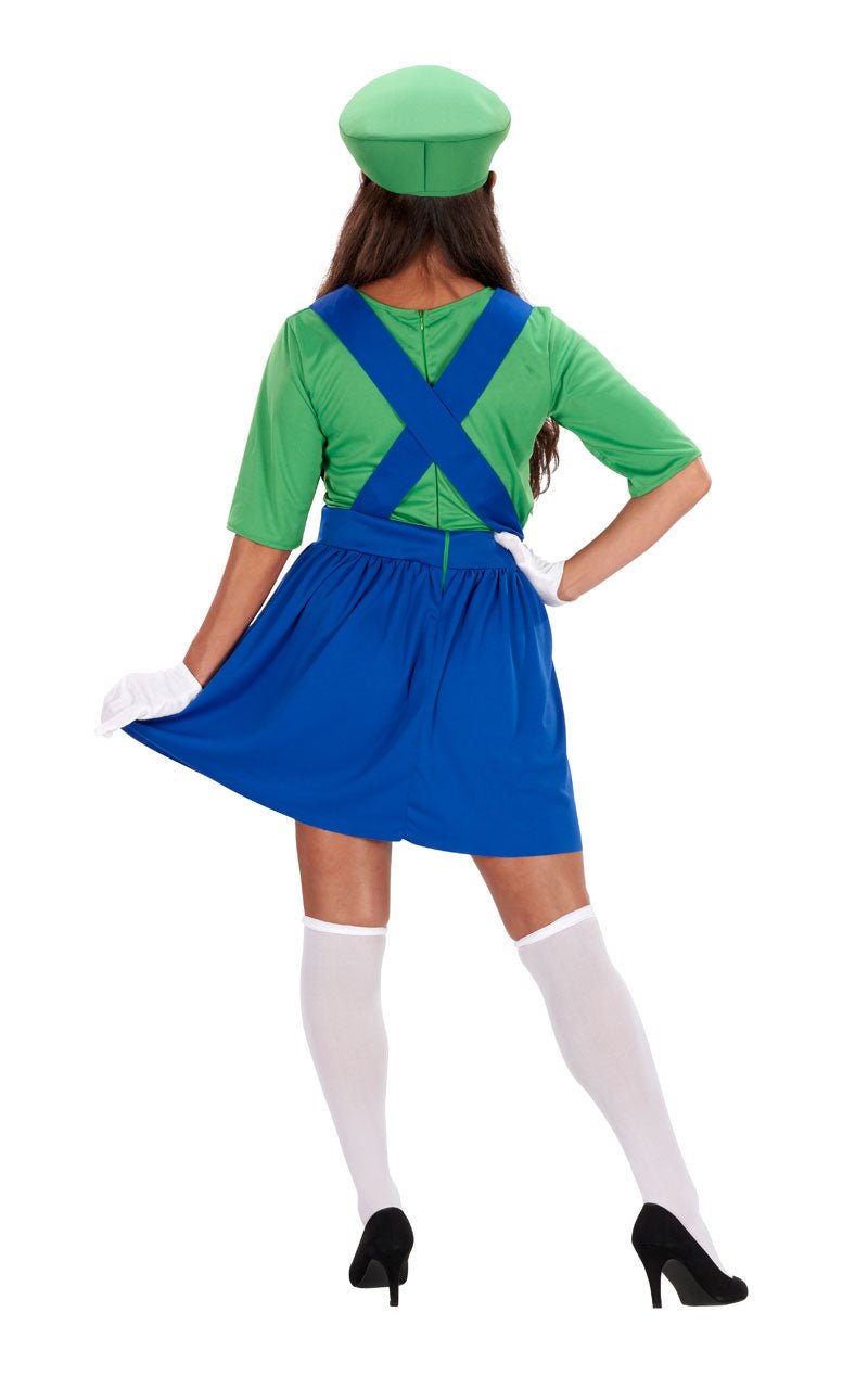 Womens Green Italian Plumber Dress - Simply Fancy Dress