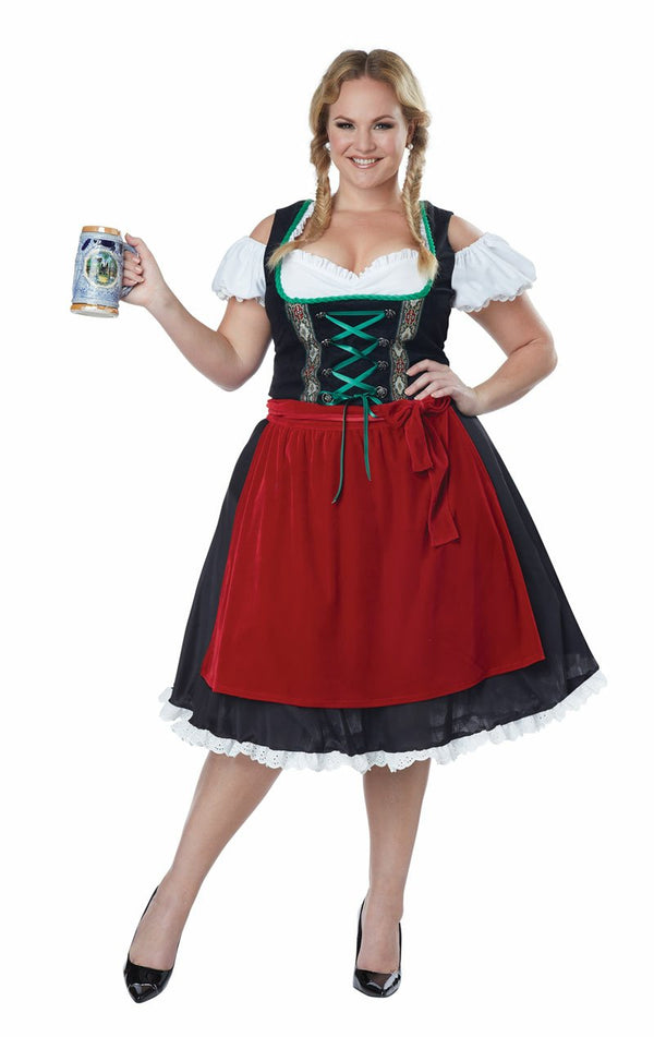 Womens Plus Size Oktoberfest Fraulein Costume - Simply Fancy Dress