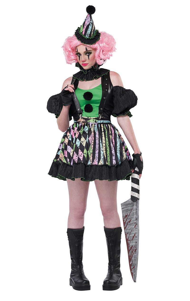 Womens Sweet But Psycho Clown Costume - Simply Fancy Dress